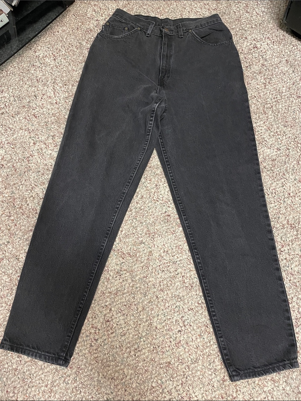 Vintage 90s mom ultra high cut “chic” Black Jeans - Classic Straight Fit